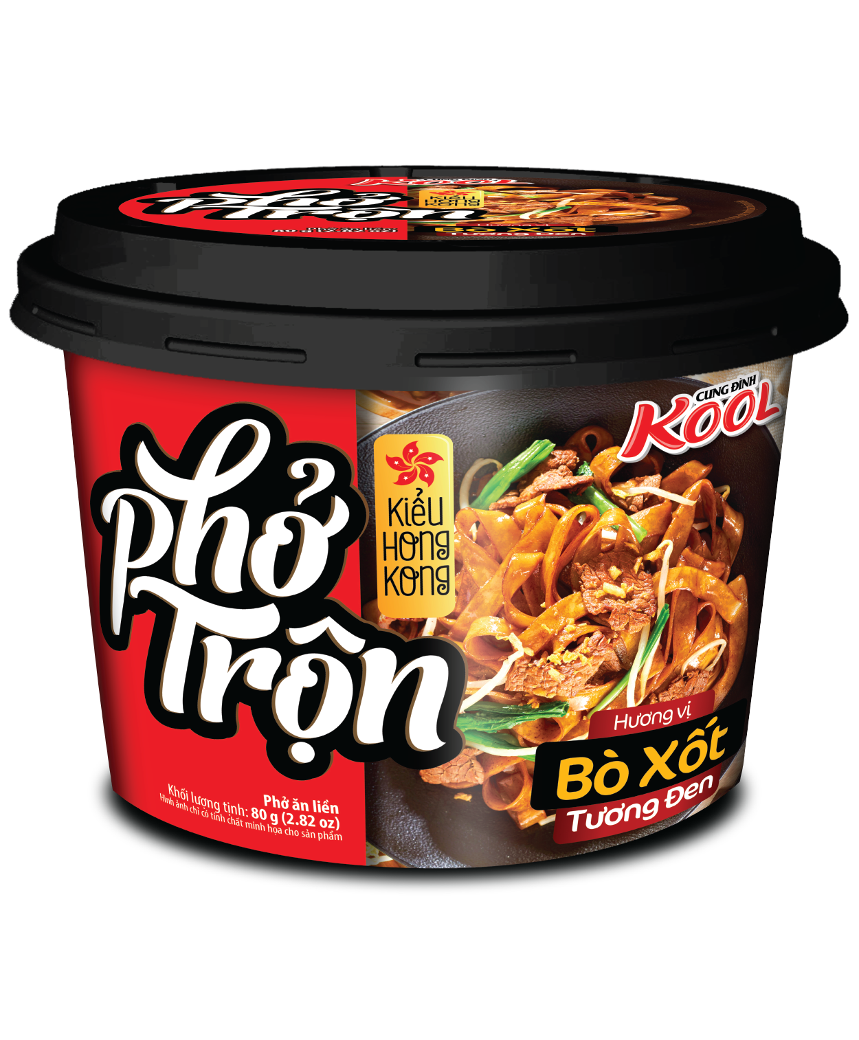 Phở Trộn KOOL Kiểu Hong Kong Hương Vị Bò Xốt Tương Đen